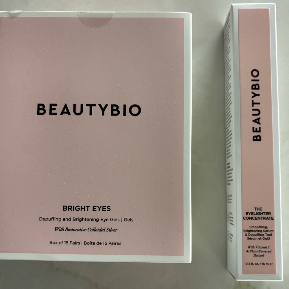 BeautyBio Bright Eyes Gel Set and Eyelighter Concentrate Serum